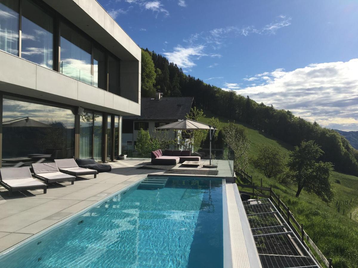 Attersee Luxury Design Villa With Dream Views, Large Pool And Sauna Нусдорф-ам-Аттерзее Экстерьер фото