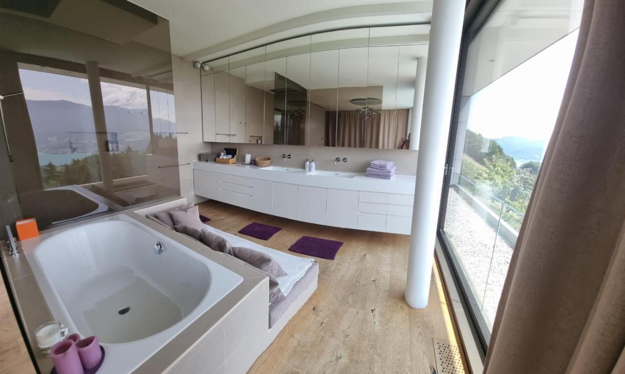Attersee Luxury Design Villa With Dream Views, Large Pool And Sauna Нусдорф-ам-Аттерзее Экстерьер фото