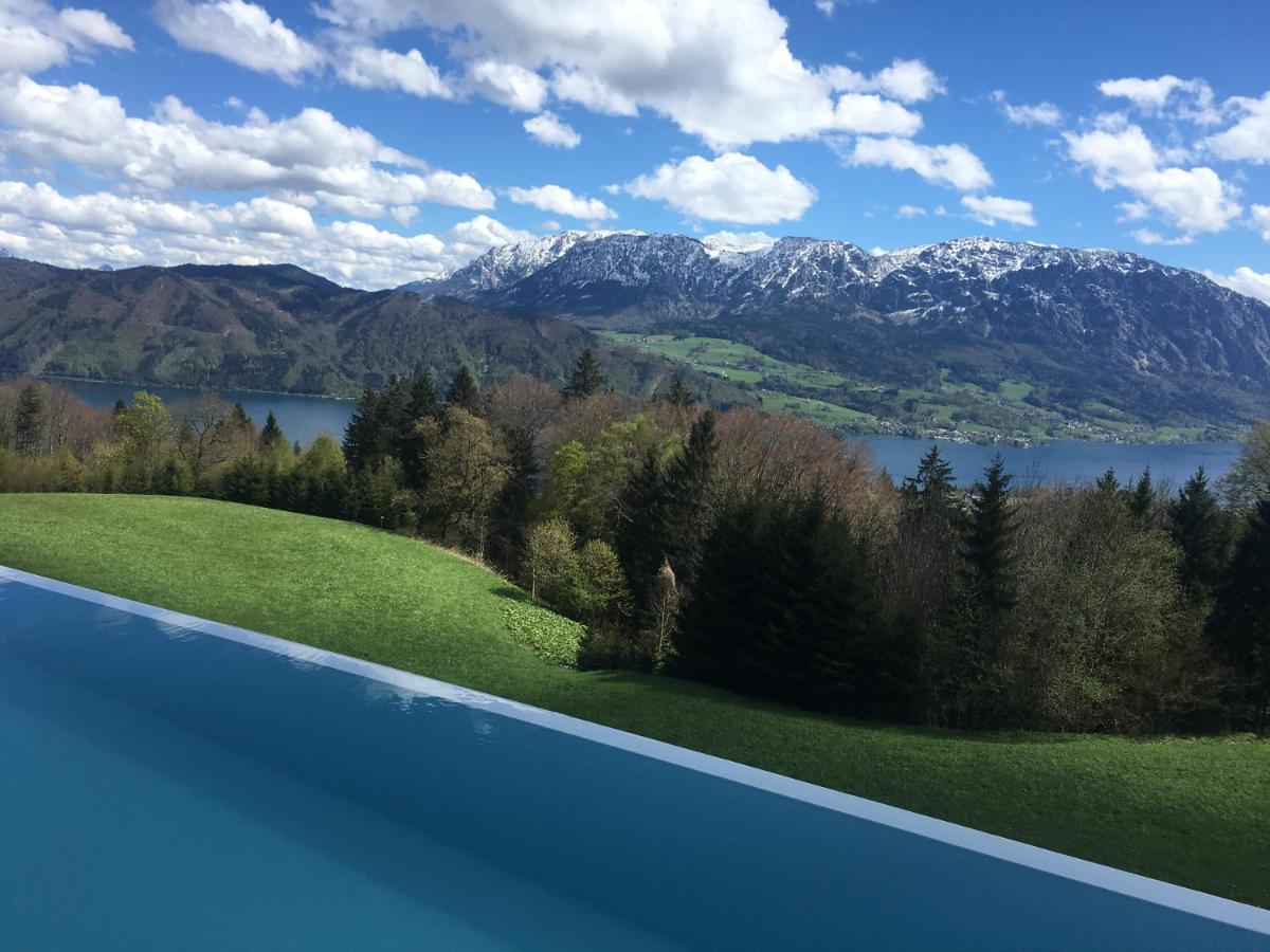 Attersee Luxury Design Villa With Dream Views, Large Pool And Sauna Нусдорф-ам-Аттерзее Экстерьер фото